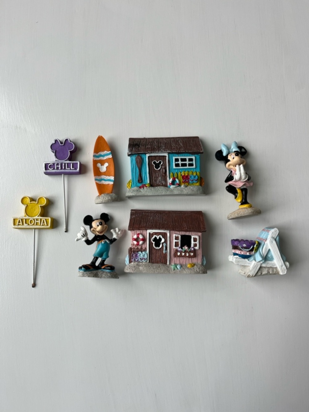 DISNEY Mickey & Minnie Beach Figurine Accent Set for Potted Plants